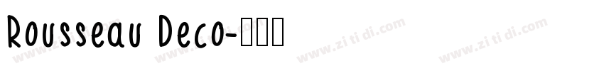 Rousseau Deco字体转换